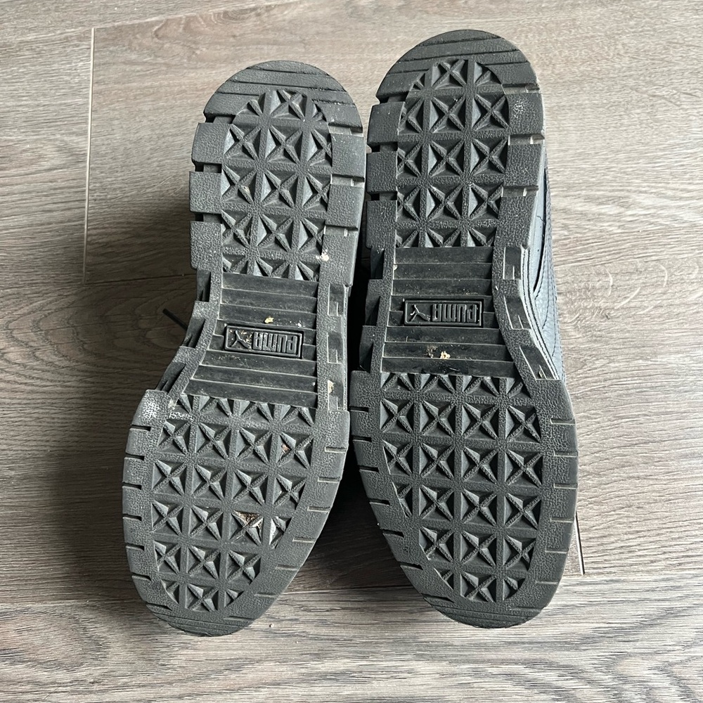 Puma Black leather platform Sneakers - Picture 3 of 5